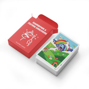 Rainbows & Flying Unicorns Playing Cards